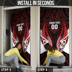 Counties Manukau 2026 Rugby Custom Door Cover NZ Maori Silver Fern