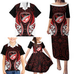 Counties Manukau 2026 Rugby Custom Family Matching Puletasi and Hawaiian Shirt NZ Maori Silver Fern