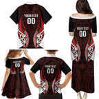 Counties Manukau 2026 Rugby Custom Family Matching Puletasi and Hawaiian Shirt NZ Maori Silver Fern
