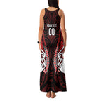 Counties Manukau 2026 Rugby Custom Family Matching Tank Maxi Dress and Hawaiian Shirt NZ Maori Silver Fern