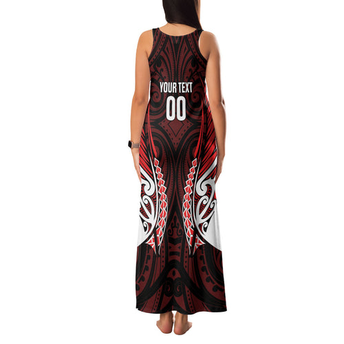 Counties Manukau 2026 Rugby Custom Family Matching Tank Maxi Dress and Hawaiian Shirt NZ Maori Silver Fern