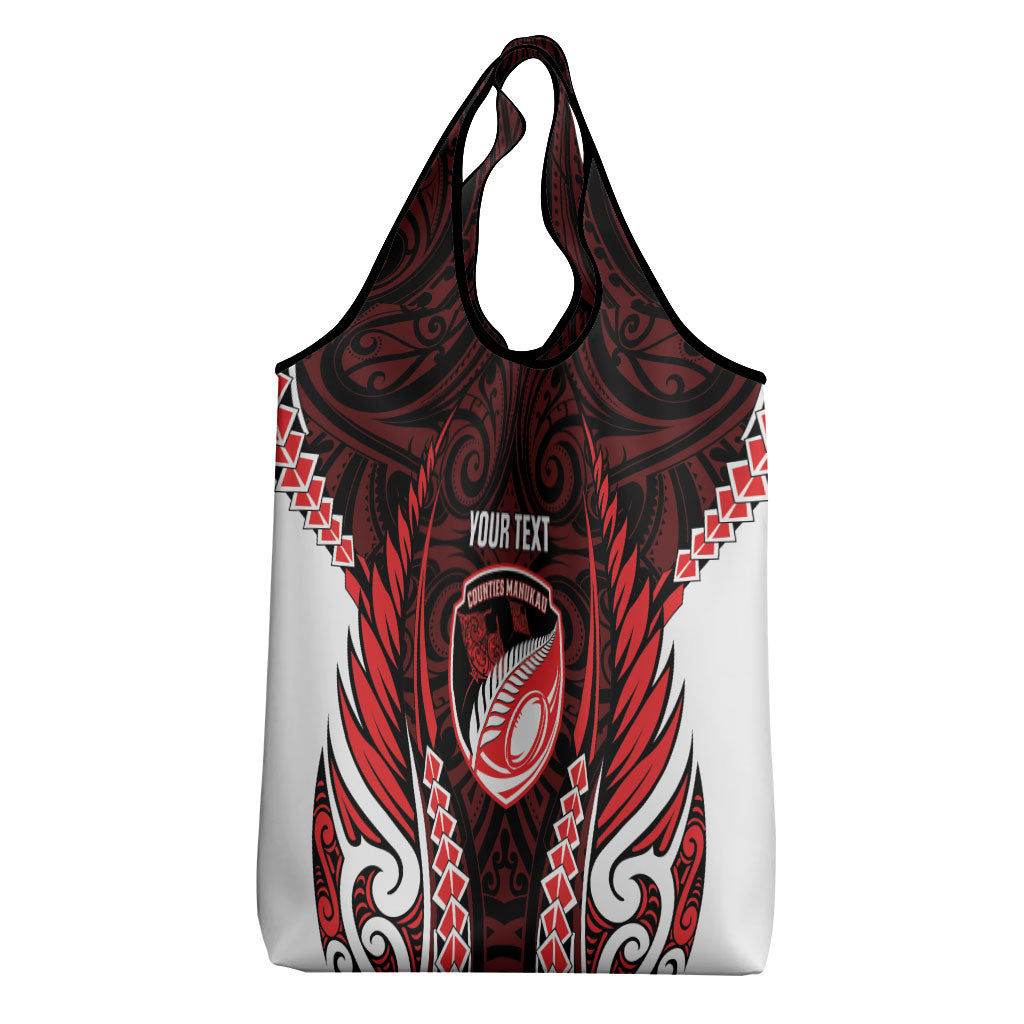 Counties Manukau 2026 Rugby Custom Grocery Bag NZ Maori Silver Fern