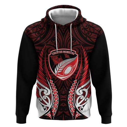 Counties Manukau 2026 Rugby Custom Hoodie NZ Maori Silver Fern