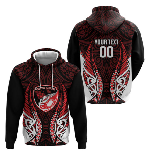 Counties Manukau 2026 Rugby Custom Hoodie NZ Maori Silver Fern