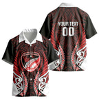 Counties Manukau 2026 Rugby Custom Kid Hawaiian Shirt NZ Maori Silver Fern LT14