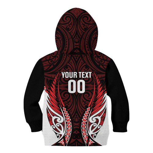 Counties Manukau 2026 Rugby Custom Kid Hoodie NZ Maori Silver Fern