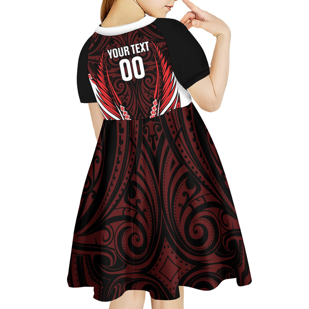 Counties Manukau 2026 Rugby Custom Kid Short Sleeve Dress NZ Maori Silver Fern