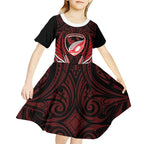 Counties Manukau 2026 Rugby Custom Kid Short Sleeve Dress NZ Maori Silver Fern