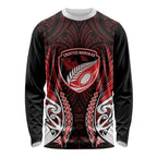 Counties Manukau 2026 Rugby Custom Long Sleeve Shirt NZ Maori Silver Fern