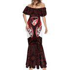 Counties Manukau 2026 Rugby Custom Mermaid Dress NZ Maori Silver Fern
