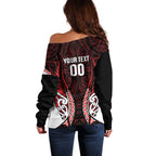 Counties Manukau 2026 Rugby Custom Off Shoulder Sweater NZ Maori Silver Fern