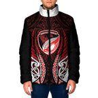 Counties Manukau 2026 Rugby Custom Padded Jacket NZ Maori Silver Fern
