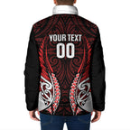 Counties Manukau 2026 Rugby Custom Padded Jacket NZ Maori Silver Fern