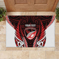Counties Manukau 2026 Rugby Custom Rubber Doormat NZ Maori Silver Fern