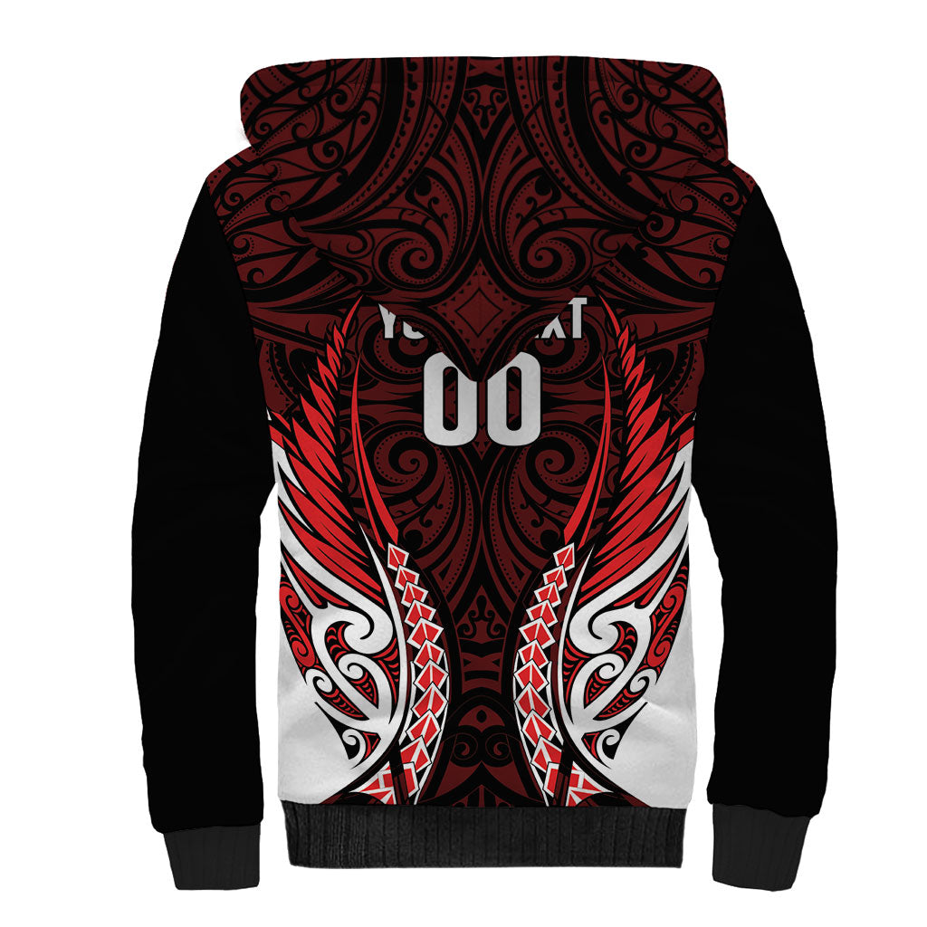 Counties Manukau 2026 Rugby Custom Sherpa Hoodie NZ Maori Silver Fern