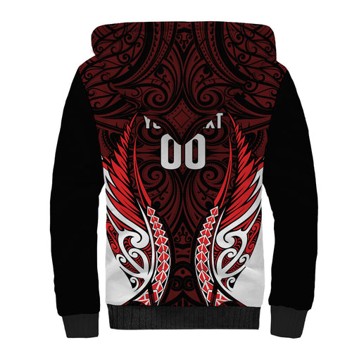 Counties Manukau 2026 Rugby Custom Sherpa Hoodie NZ Maori Silver Fern