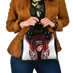 Counties Manukau 2026 Rugby Custom Shoulder Handbag NZ Maori Silver Fern