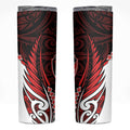 Counties Manukau 2026 Rugby Custom Skinny Tumbler NZ Maori Silver Fern