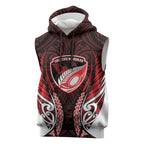 Counties Manukau 2026 Rugby Custom Sleeveless Hoodie NZ Maori Silver Fern