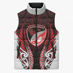Counties Manukau 2026 Rugby Custom Sleeveless Puffer Jacket NZ Maori Silver Fern
