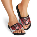 Counties Manukau 2026 Rugby Custom Slide Sandals NZ Maori Silver Fern