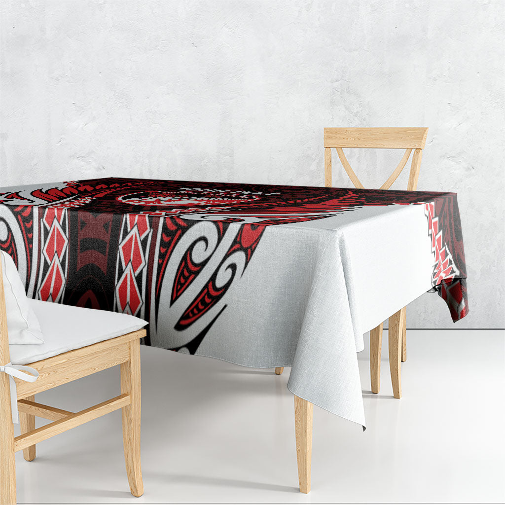 Counties Manukau 2026 Rugby Custom Tablecloth NZ Maori Silver Fern