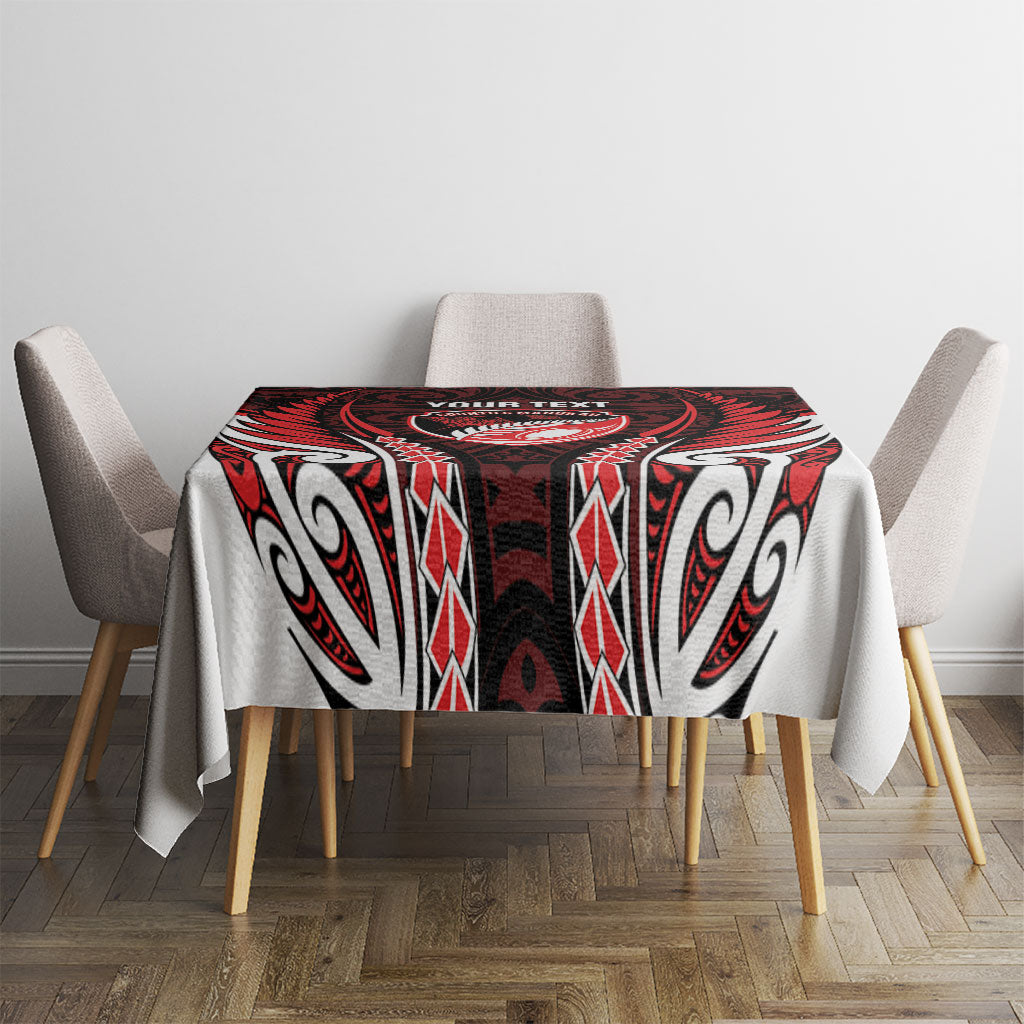 Counties Manukau 2026 Rugby Custom Tablecloth NZ Maori Silver Fern