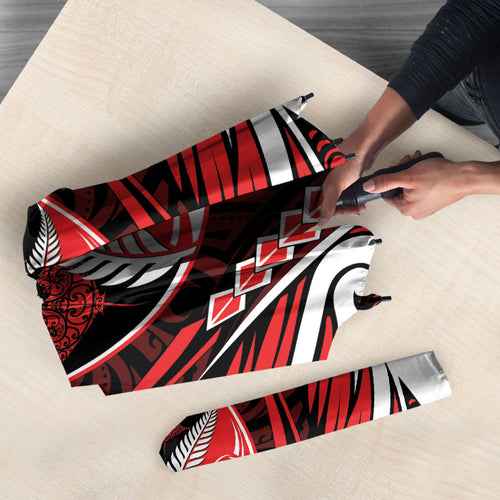 Counties Manukau 2026 Rugby Custom Umbrella NZ Maori Silver Fern