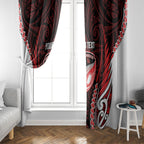 Counties Manukau 2026 Rugby Custom Window Curtain NZ Maori Silver Fern