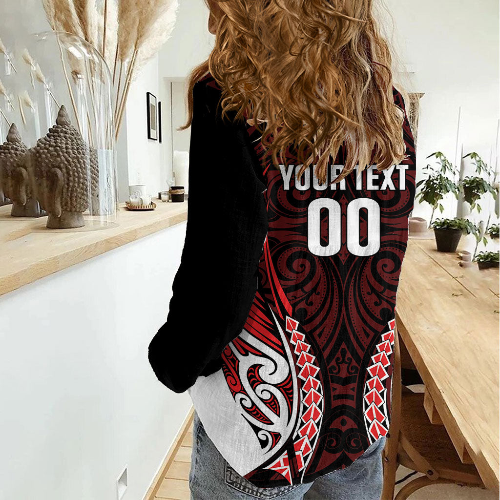 Counties Manukau 2026 Rugby Custom Women Casual Shirt NZ Maori Silver Fern