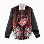 Counties Manukau 2026 Rugby Custom Women Casual Shirt NZ Maori Silver Fern