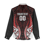 Counties Manukau 2026 Rugby Custom Women Casual Shirt NZ Maori Silver Fern