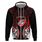 Counties Manukau 2026 Rugby Custom Zip Hoodie NZ Maori Silver Fern