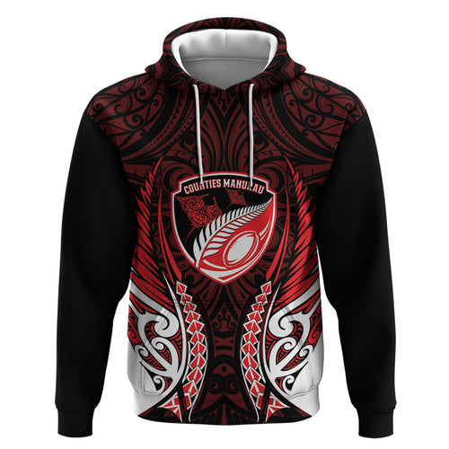 Counties Manukau 2026 Rugby Custom Zip Hoodie NZ Maori Silver Fern
