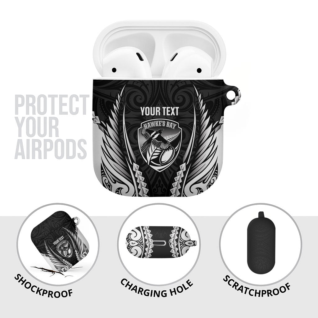 Hawke's Bay 2026 Rugby Custom AirPods Case NZ Maori Silver Fern