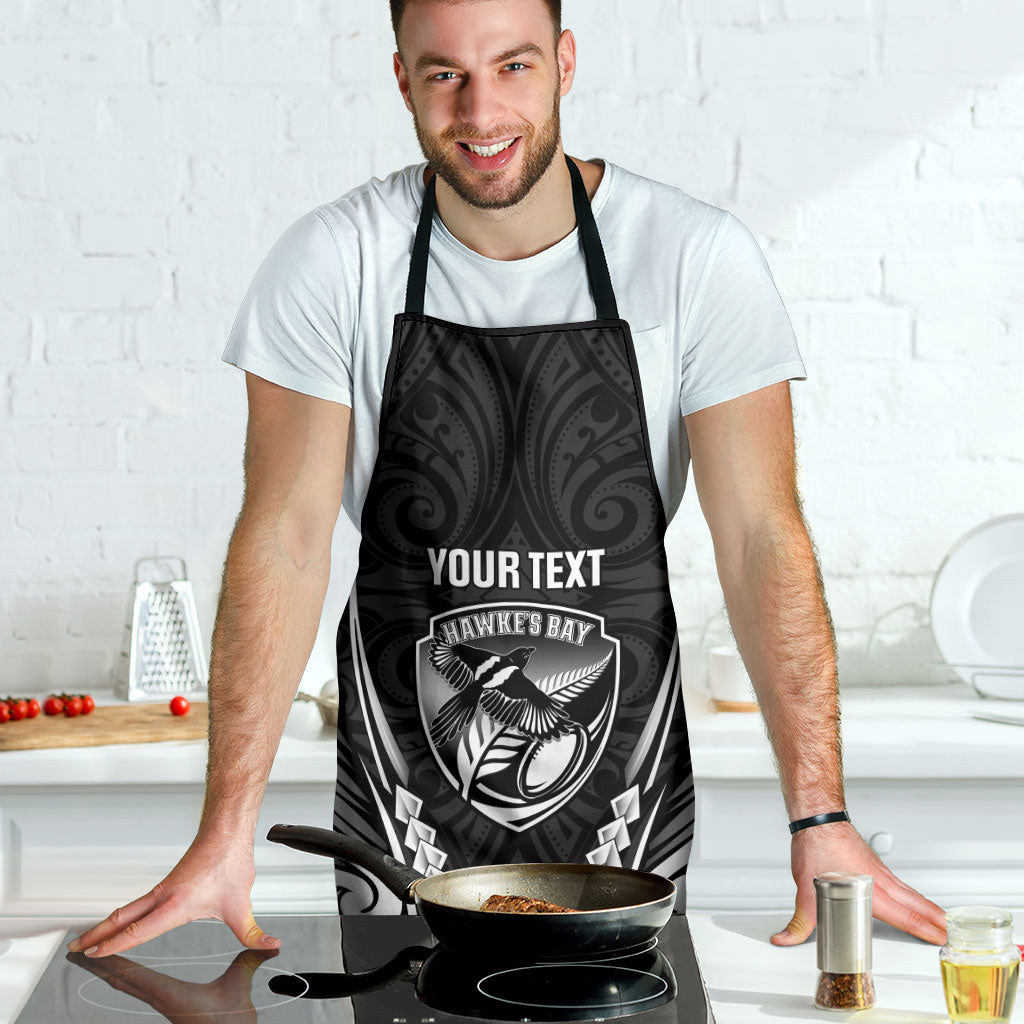 Hawke's Bay 2026 Rugby Custom Apron NZ Maori Silver Fern