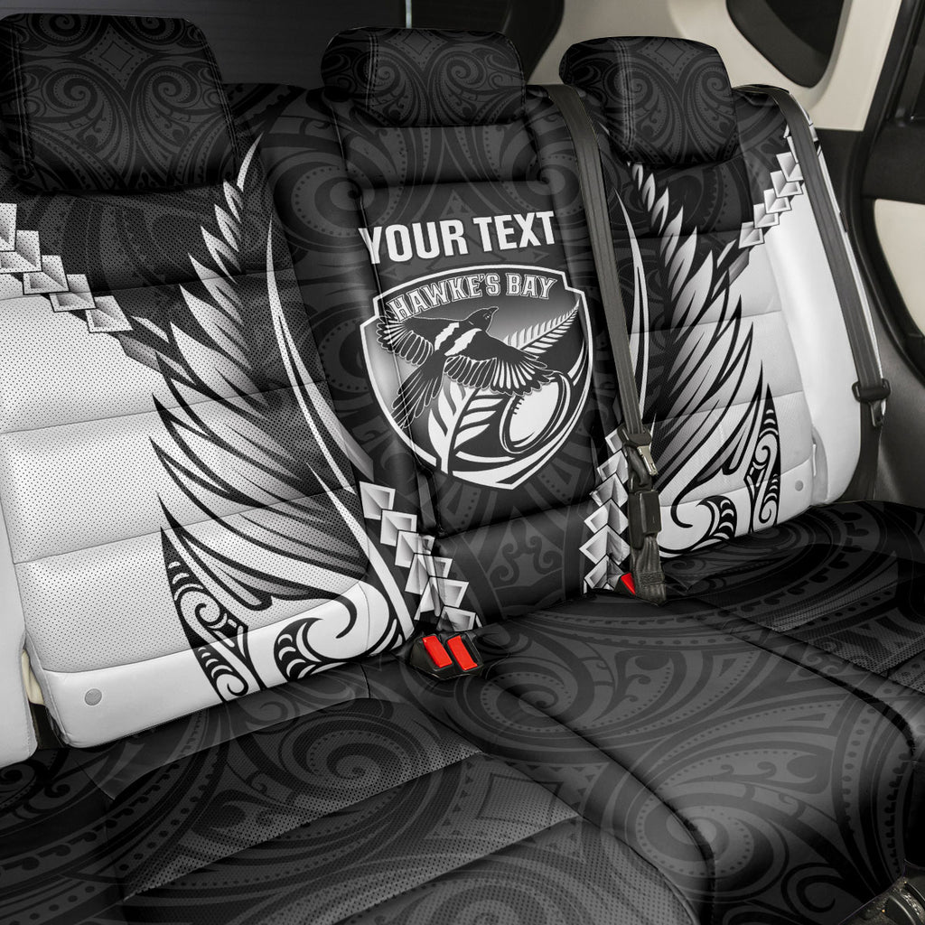 Hawke's Bay 2026 Rugby Custom Back Car Seat Cover NZ Maori Silver Fern