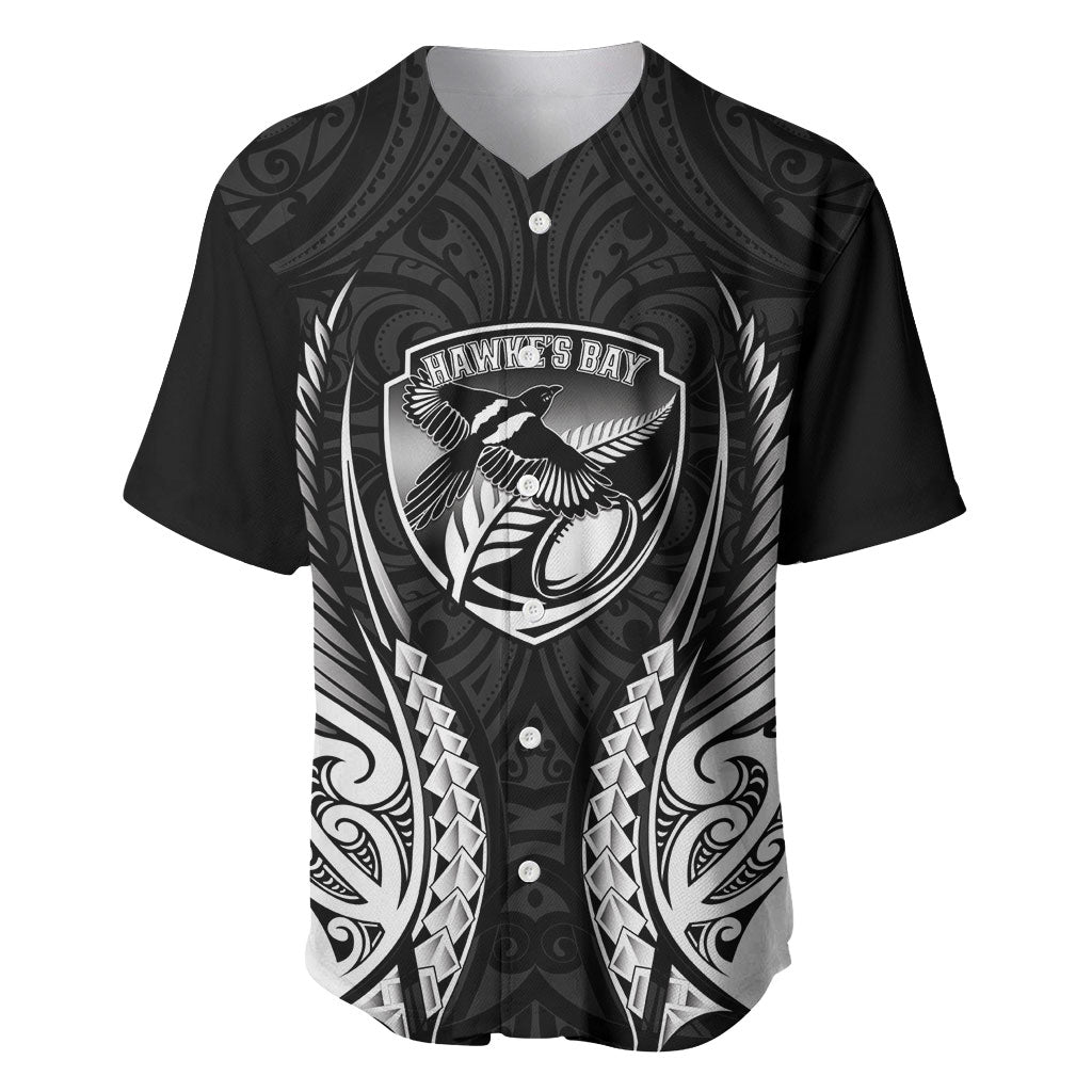 Hawke's Bay 2026 Rugby Custom Baseball Jersey NZ Maori Silver Fern
