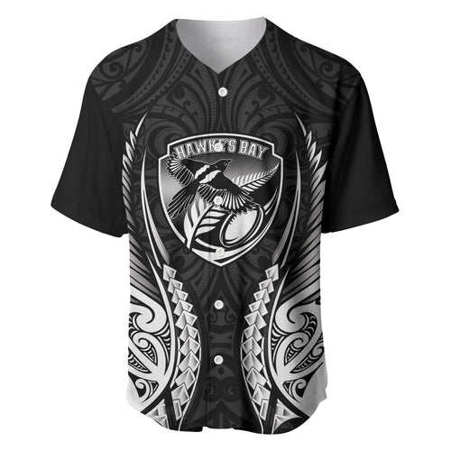 Hawke's Bay 2026 Rugby Custom Baseball Jersey NZ Maori Silver Fern