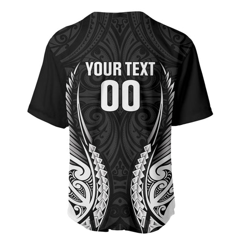 Hawke's Bay 2026 Rugby Custom Baseball Jersey NZ Maori Silver Fern