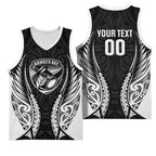 Hawke's Bay 2026 Rugby Custom Basketball Jersey NZ Maori Silver Fern