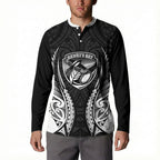 Hawke's Bay 2026 Rugby Custom Button Sweatshirt NZ Maori Silver Fern