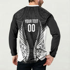 Hawke's Bay 2026 Rugby Custom Button Sweatshirt NZ Maori Silver Fern