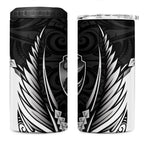 Hawke's Bay 2026 Rugby Custom 4 in 1 Can Cooler Tumbler NZ Maori Silver Fern