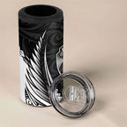 Hawke's Bay 2026 Rugby Custom 4 in 1 Can Cooler Tumbler NZ Maori Silver Fern
