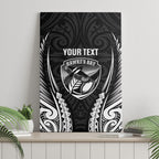 Hawke's Bay 2026 Rugby Custom Canvas Wall Art NZ Maori Silver Fern