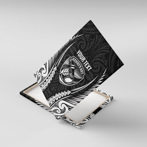Hawke's Bay 2026 Rugby Custom Canvas Wall Art NZ Maori Silver Fern