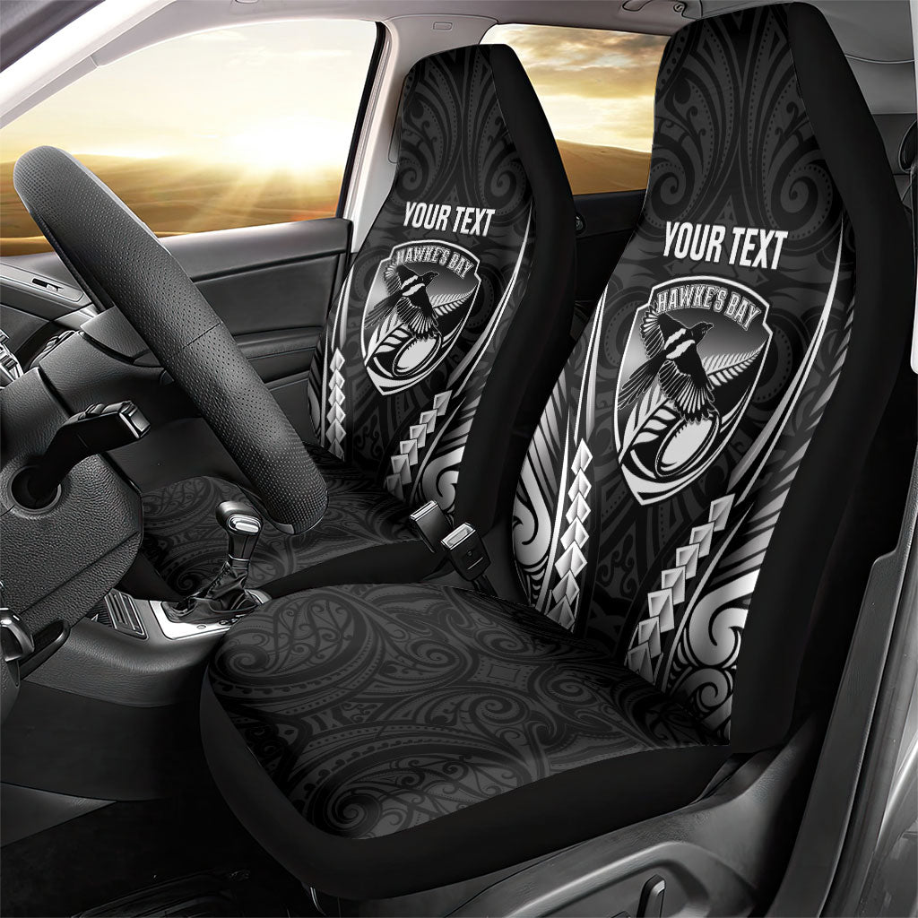 Hawke's Bay 2026 Rugby Custom Car Seat Cover NZ Maori Silver Fern