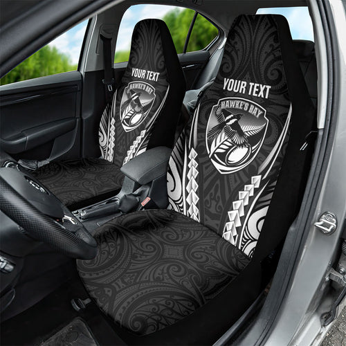 Hawke's Bay 2026 Rugby Custom Car Seat Cover NZ Maori Silver Fern