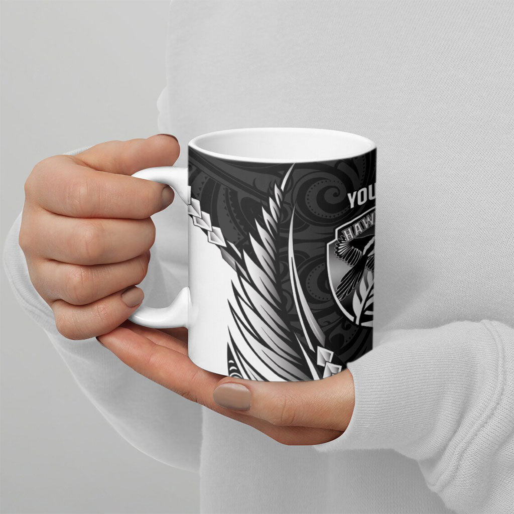 Hawke's Bay 2026 Rugby Custom Ceramic Mug NZ Maori Silver Fern